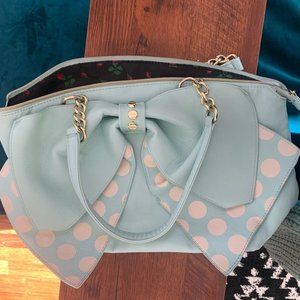 Betsey Johnson Mint Bow Purse - Great Condition